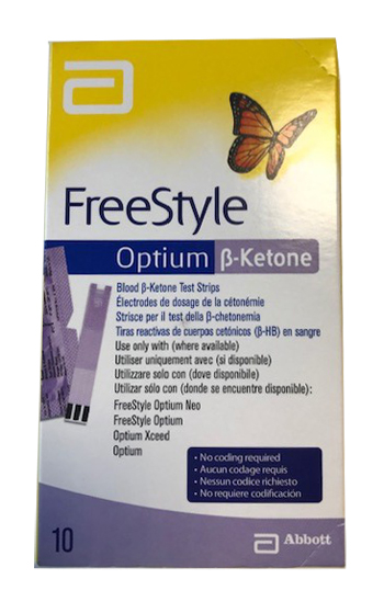 STRISCE MISURAZIONE CHETONEMIA OPTIUM BETA KETONE 10 PEZZI - Magnumfarma.it