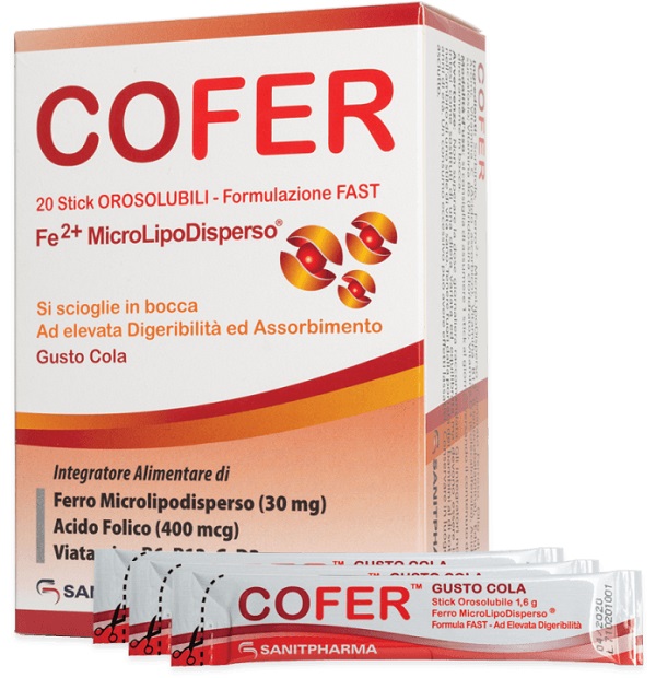 COFER 20 STICK OROSOLUBILI DA 1,6 G GUSTO COLA - Magnumfarma.it