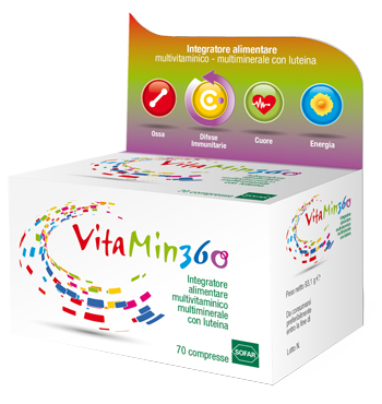 VITAMIN 360 MULTIVITAMINICO MULTIMINERALE 70 COMPRESSE ASTUCCIO 93,10 G - Magnumfarma.it
