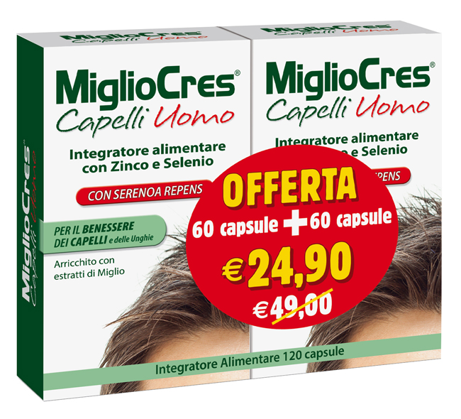 MIGLIOCRES UOMO 60+60 CAPSULE PROMO - Magnumfarma.it