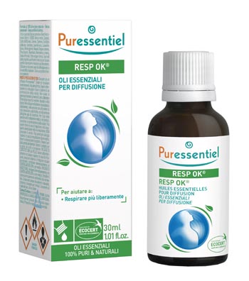 MISCELA RESP OK OLI ESSENZIALI PER DIFFUSIONE 30 ML PURESSENTIEL ECOCERT - Magnumfarma.it