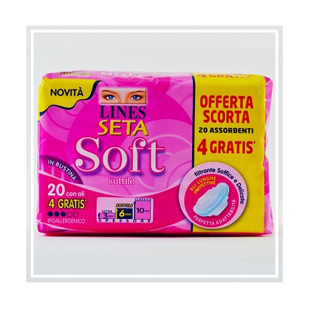 LINES SETA SOFT ALI 16+4 PEZZI - Magnumfarma.it