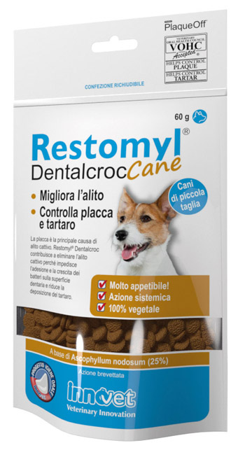 RESTOMYL DENTALCROC CANI PICCOLA TAGLIA BUSTA 60 G - Magnumfarma.it