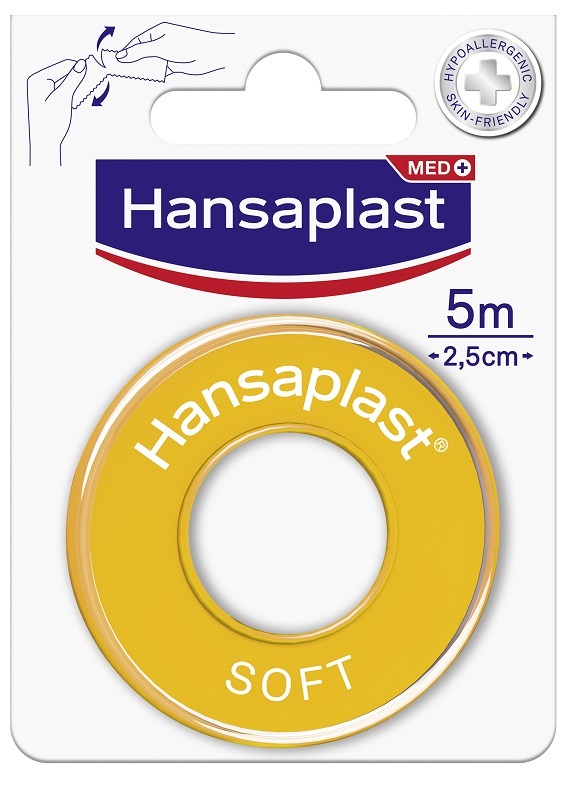 CEROTTO MEDICATO IN ROCCHETTO HANSAPLAST SOFT M5X2,5CM - Magnumfarma.it