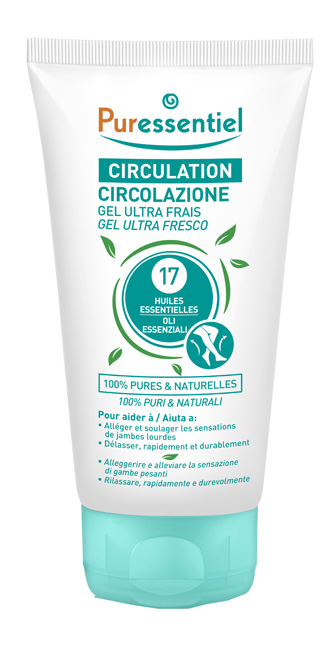 PURESSENTIEL GEL ULTRA FRESCO CIRCOLAZIONE 17 OLI ESSENZIALI 125 ML - Magnumfarma.it