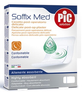 CEROTTO PIC SOFFIX MED IN TNT CON TAMPONE CENTRALE ASSORBENTE STERILE MONOUSO 30X10 CM STERILI ANTIBATTERICO 3 PEZZI - Magnumfarma.it