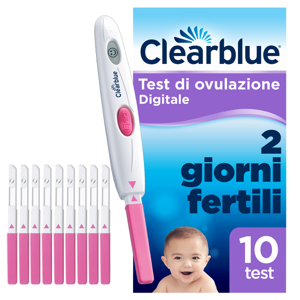 TEST DI OVULAZIONE CLEARBLUE DIGITALE 10 PEZZI - Magnumfarma.it