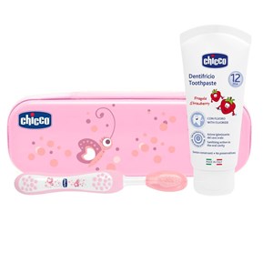 CHICCO SET DENTALE ROSA CON FLUORO - Magnumfarma.it