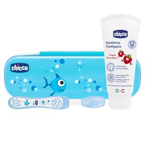 CHICCO SET DENTALE AZZURRO CON FLUORO - Magnumfarma.it