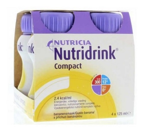 NUTRICIA NUTRIDRINK COMPACT GUSTO BANANA 4 BOTTIGLIE DA 125 ML - Magnumfarma.it