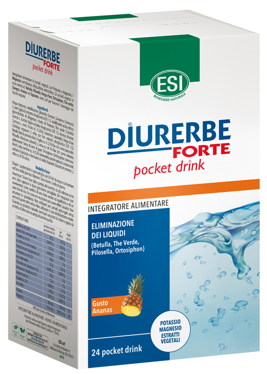 ESI DIURERBE FORTE POCKET DRINK ANANAS 24 X 20 ML - Magnumfarma.it