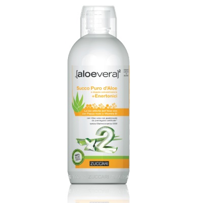 ALOEVERA2 SUCCO PURO D'ALOE DOPPIA CONCENTRAZIONE + ENERTONICI 1 LITRO - Magnumfarma.it