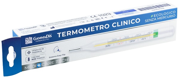TERMOMETRO CLINICO ECOLOGICO SENZA MERCURIO 1 PEZZO MEDICARE - Magnumfarma.it