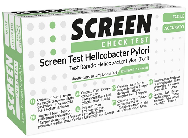 SCREEN TEST RAPIDO ANTIGENI HELICOBACTER PYLORI FECI UMANE - Magnumfarma.it