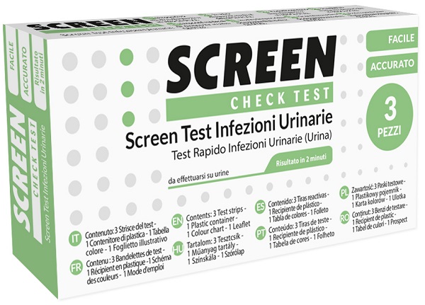 SCREEN TEST LEUCOCITI SANGUE NITRITO E PROTEINA URINA SCREEN TEST INFEZIONI VIE URINARIE 3 PEZZI - Magnumfarma.it