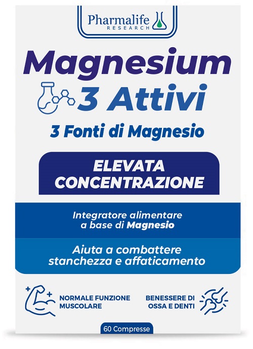 MAGNESIUM 3 ATTIVI 60 COMPRESSE - Magnumfarma.it