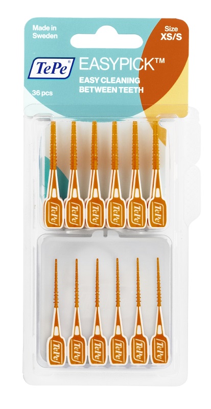TEPE SCOVOLINI EASYPICK EXTRASMALL/SMALL ARANCIONE 36 PEZZI - Magnumfarma.it