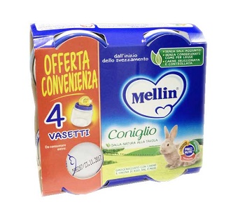 MELLIN OMOGENEIZZATO CONIGLIO 4X80 G - Magnumfarma.it