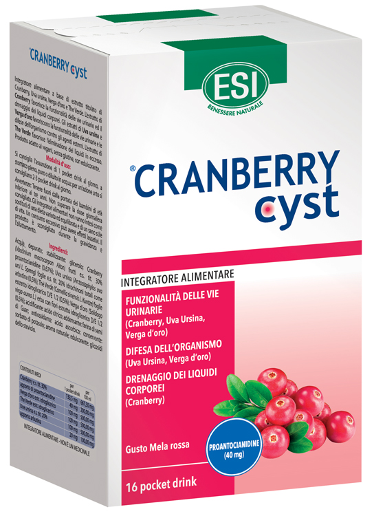 ESI CRANBERRY CYST POCKET DRINK 16 BUSTINE - Magnumfarma.it
