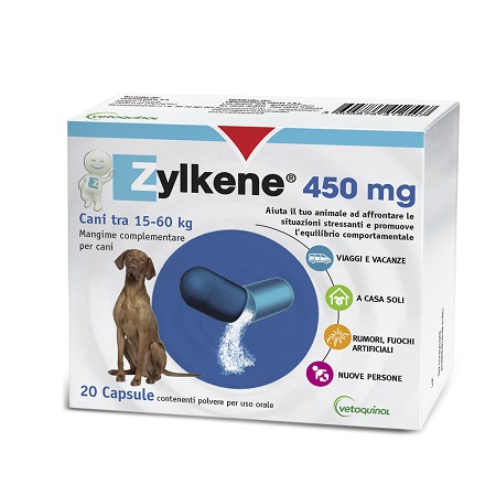 ZYLKENE CANI GROSSA TAGLIA 15-60KG 20 CAPSULE DA 450 MG - Magnumfarma.it