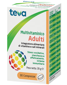 MULTIVITAMINICO ADULTI TEVA 30 COMPRESSE 30 G - Magnumfarma.it