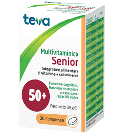 MULTIVITAMINICO SENIOR TEVA 30 COMPRESSE 39 G - Magnumfarma.it
