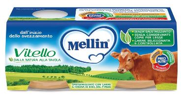 MELLIN OMOGENEIZZATO VITELLO 2 X 80 G - Magnumfarma.it