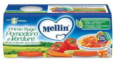 MELLIN PRIMO SUGO POMODORO E VERDURE 2 VASETTI DA 80 G - Magnumfarma.it