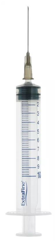 SIRINGA EXTRAFINE IPODERMICA 10 ML AGO 12 GAUGE 22 - Magnumfarma.it