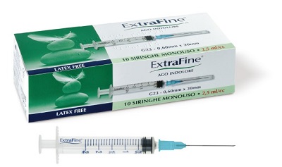 SIRINGA IPODERMICA EXTRAFINE 2,5 CC G23 0,60X30 10 PEZZI - Magnumfarma.it