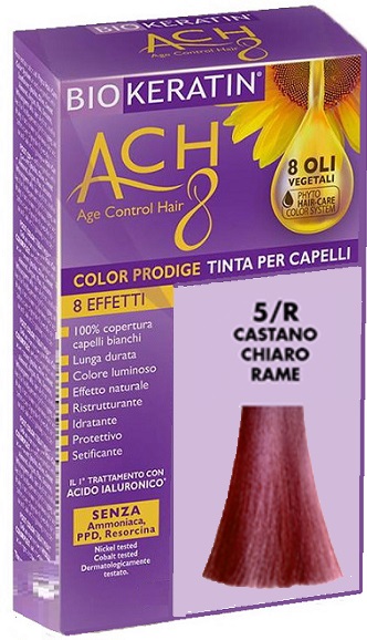 BIOKERATIN ACH8 COLOR PRODIGE 5/R CASTANO CHIARO RAME - Magnumfarma.it