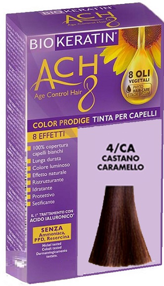 BIOKERATIN ACH8 COLOR PRODIGE 4/CA CASTANO CARAMELLO - Magnumfarma.it