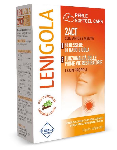 LENIGOLA 20 PERLE SOFTGEL CAPS LIQUIRIZIA - Magnumfarma.it