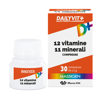 MASSIGEN DAILYVIT 12 VITAMINE 11 MINERALI 30 COMPRESSE RIVESTITE - Magnumfarma.it