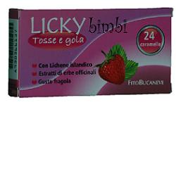 LICKY CARAMELLE BAMBINI PER TOSSE E GOLA FRAGOLA 70 G - Magnumfarma.it