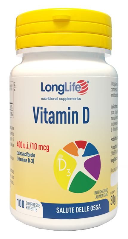 LONGLIFE VITAMIN D 400UI 100 COMPRESSE RIVESTITE - Magnumfarma.it