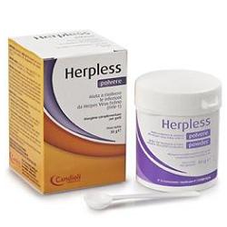 HERPLESS POLVERE BARATTOLO 30 G CON MISURINO - Magnumfarma.it