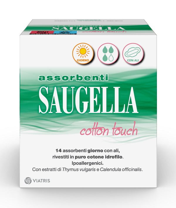 SAUGELLA COTTON TOUCH ASSORBENTI GIORNO 14 PEZZI TAGLIO PREZZO - Magnumfarma.it