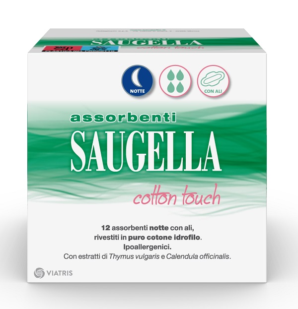 SAUGELLA COTTON TOUCH ASSORBENTI NOTTE 12 PEZZI TAGLIO PREZZO - Magnumfarma.it