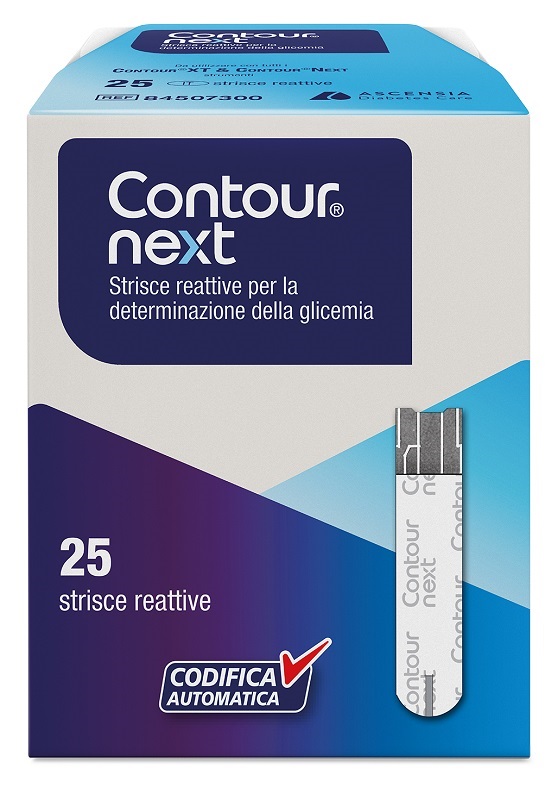  CONTOUR NEXT STRISCE REATTIVE TEST GLICEMIA 25 PEZZI - Magnumfarma.it