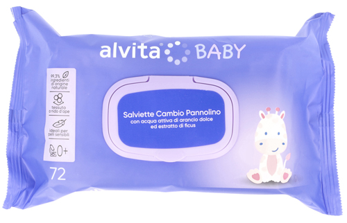 ALVITA BABY SALVIETTE CAMBIO PANNOLINO 72 PEZZI - Magnumfarma.it