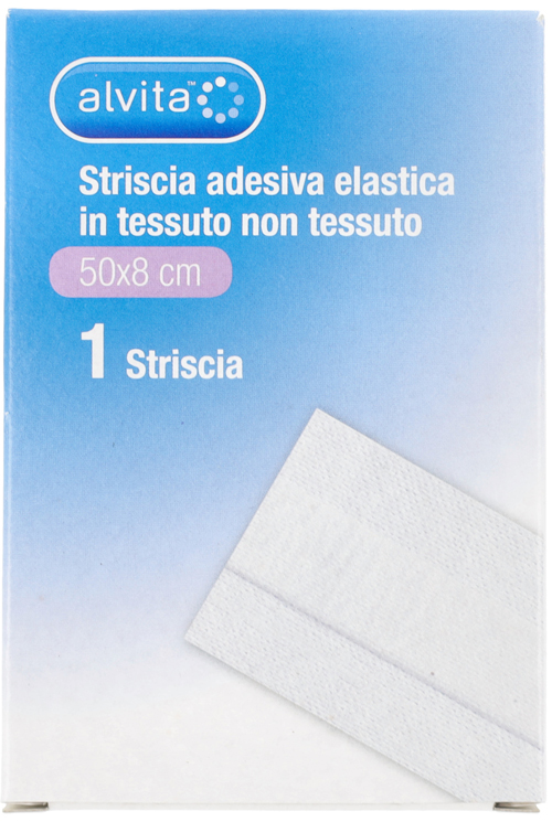 STRISCIA ADESIVA ELASTICA ALVITA TNT 50X8CM - Magnumfarma.it