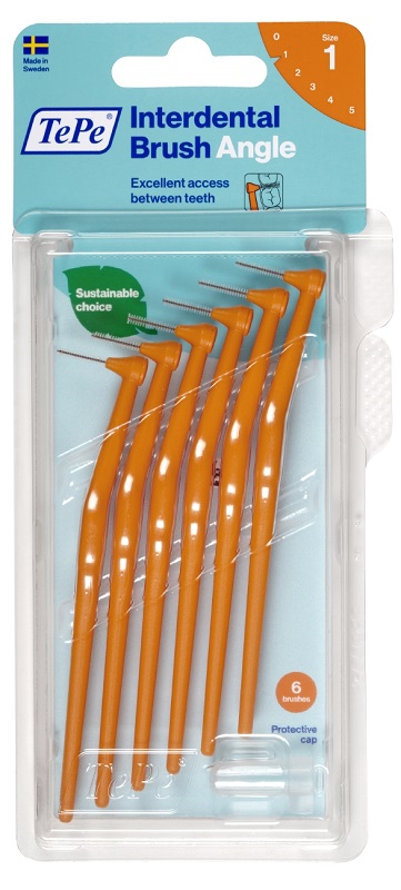 TEPE ANGLE SCOVOLINO ARANCIO 0,45MM 6 PEZZI - Magnumfarma.it