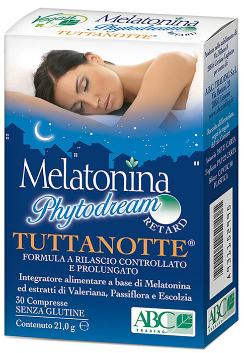 MELATONINA PHYTODREAM TUTTANOTTE RETARD 30 COMPRESSE - Magnumfarma.it