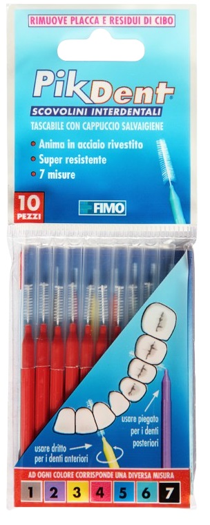PIKDENT STUZZICOLINO 4 ROSSO 10 PEZZI - Magnumfarma.it