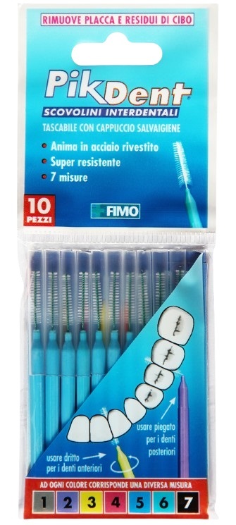 PIKDENT STUZZICOLINO 5 AZZURRO 10 PEZZI - Magnumfarma.it