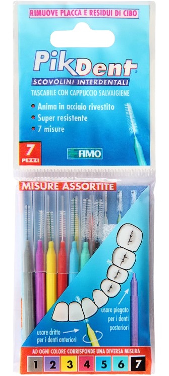 PIKDENT STUZZICOLINO 1 BUSTINA CON 7 MISURE ASSORTITE - Magnumfarma.it