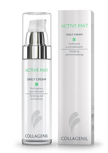 COLLAGENIL ACTIVE MAT DAILY CREAM SEBOREGOLATRICE/PURIFICANTE PER LA PELLE DEL VISO FLACONE 50 ML - Magnumfarma.it