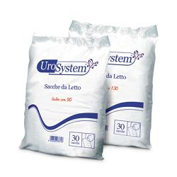 SACCA DI DRENAGGIO DA LETTO PER INCONTINENZA UROSYSTEM TUBO 130 CM SENZA SCARICO 30 PEZZI - Magnumfarma.it