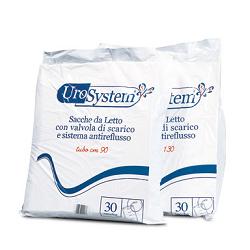 SACCA DI DRENAGGIO DA LETTO PER INCONTINENZA UROSYSTEM TUBO 130 CM CON SCARICO 30 PEZZI - Magnumfarma.it
